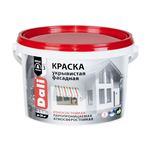 Dali / Дали краска Укрывистая фасадная акриловая