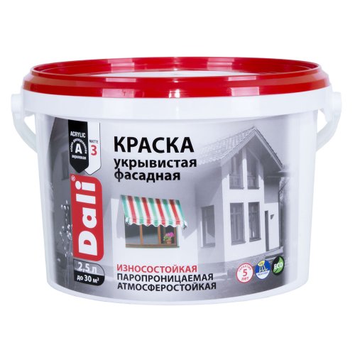 Dali / Дали краска Укрывистая фасадная акриловая фото 8