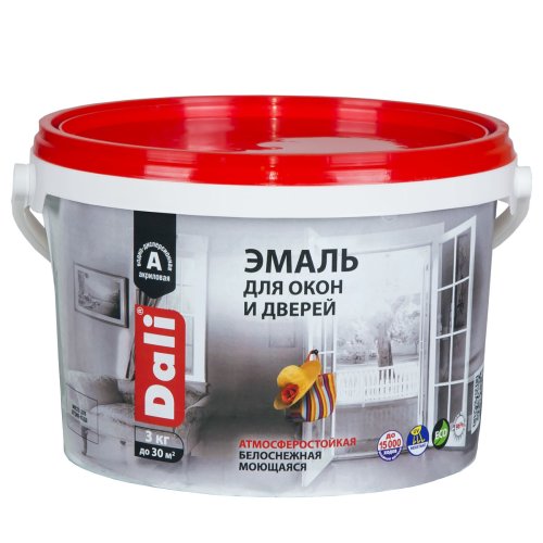 Dali / Дали Эмаль для окон и дверей акриловая атмосферостойкая фото 8