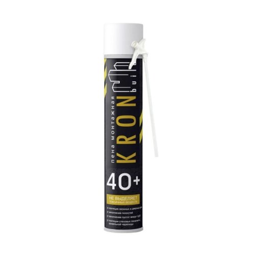 Пена монтажная бытовая Kronbuild 40+, всесезонная, 850 мл