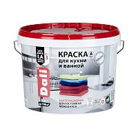 Dali / Дали краска для кухни и ванной акриловая моющаяся глубокоматовая