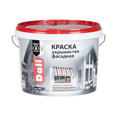 Dali / Дали краска Укрывистая фасадная акриловая