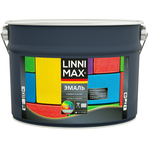 LINNIMAX / ЛИННИМАКС эмаль алкидная универсальная для наружных и внутренних работ шелковисто-матовая фото 6