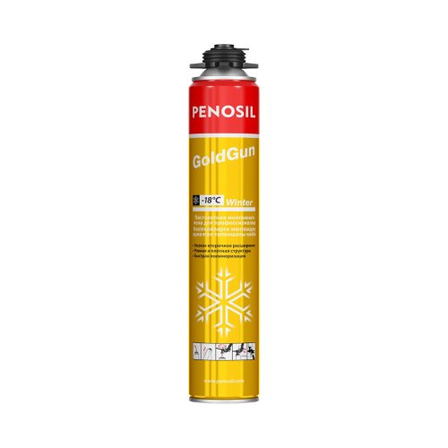 Пена монтажная профессиональная Penosil GoldGun Winter, зимняя, 750 мл