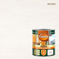 PINOTEX ULTRA лазурь защитная влагостойкая для защиты древесины до 10 лет белый (2,5л) new