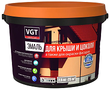 VGT / ВГТ ВДАК ЭМАЛЬ ДЛЯ КРЫШИ И ЦОКОЛЯ акриловая, полуглянцевая