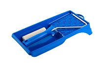 АКОР набор малярный для работ с лаками 2 в 1 мини-валик + ванночка