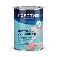 Эмаль быстросохнущая для дерева и металла Престиж, акриловая, полуглянцевая, 0,9 кг,