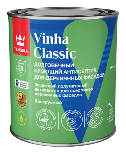 TIKKURILA VINHA CLASSIC / ТИККУРИЛА ВИНХА КЛАССИК антисептик кроющий водоразбавляемый