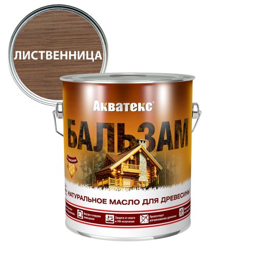 Акватекс-Бальзам масло для древесины, лиственница (2,2л)