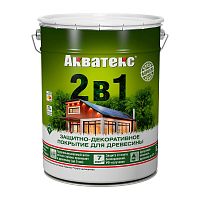 Акватекс 2 в 1 грунт-антисептик алкидный полуматовый лессирующий