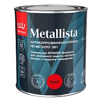TIKKURILA METALLISTA краска по ржавчине 3 в 1, глянцевая, база C (0,8л)