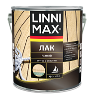 LINNIMAX / ЛИННИМАКС лак алкидно-уретановый яхтный для наружных и внутренних работ шелк-матовый