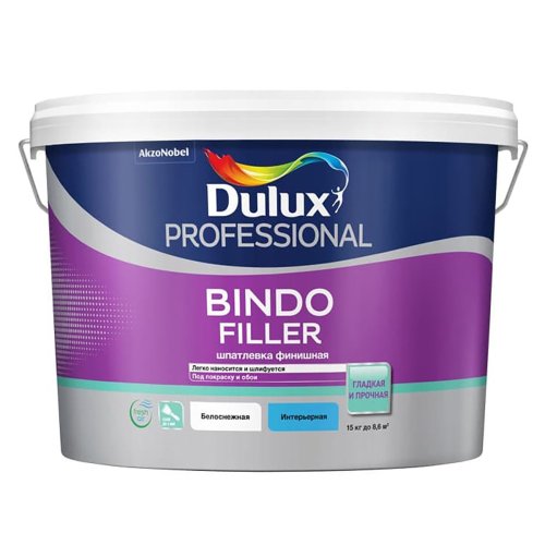 Финишная шпаклевка под покраску Dulux Bindo Filler| Дюлакс Биндо Филлер