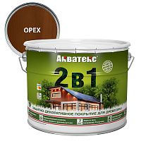 Защитно-декоративное покрытие для дерева Акватекс 2 в 1, полуматовое