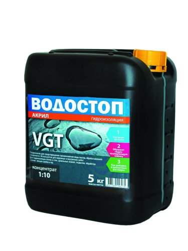 VGT / ВГТ ВОДОСТОП АКРИЛ грунт концентрат влагоизолятор