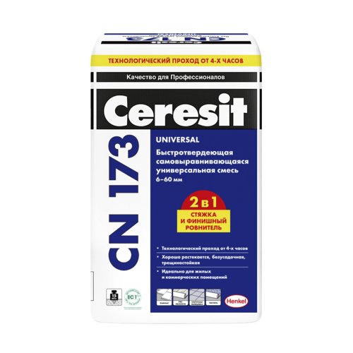 Ceresit CN 173 Universal / Церезит смесь самовыравнивающаяся, быстротвердеющая