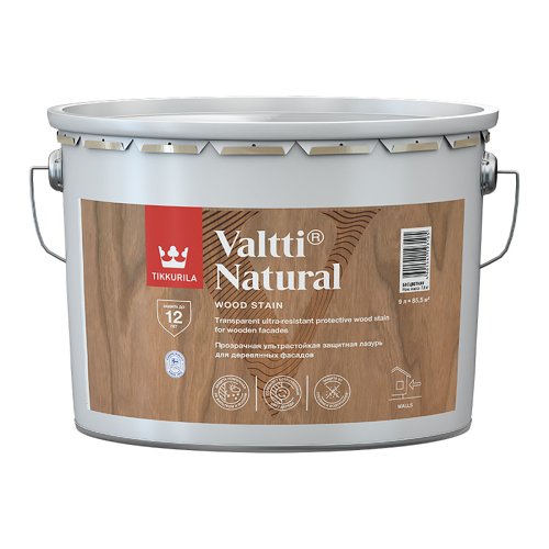 Tikkurila Valtti Natural / Тиккурила Валтти Натурал ультрастойкая лазурь с прозрачным покрытием фото 6