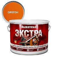Акватекс-Экстра защитно-декоративное покрытие для древесины алкидное полуглянц, орегон (9л) new
