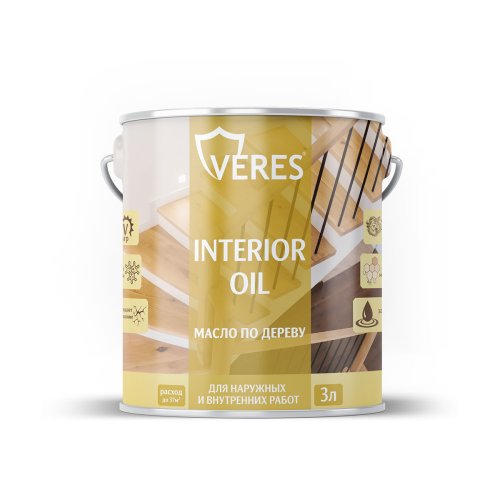 Масло для дерева Veres Interior Oil, 1 л, дуб