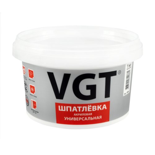 VGT / ВГТ шпаклевка универсальная акриловая
