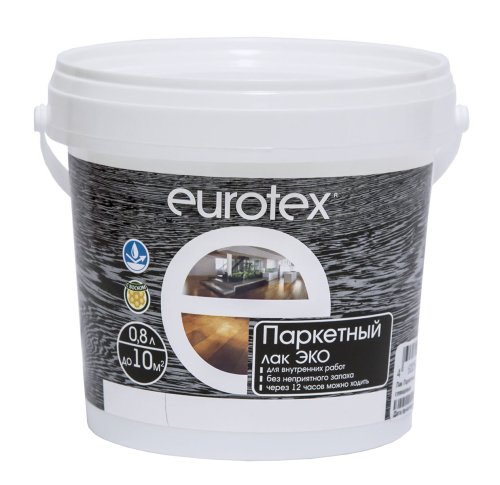 Лак паркетный Eurotex Эко, полуматовый, 2,2 л фото 6
