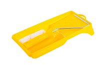 АКОР набор малярный для работ с эмалями 2 в 1 мини-валик + ванночка