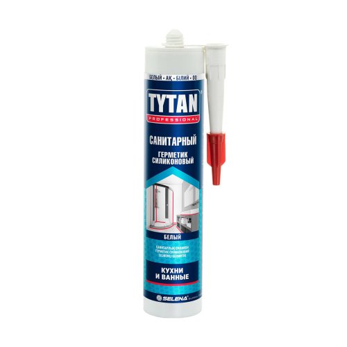 Герметик силиконовый санитарный Tytan Professional 17974, 280 мл, белый