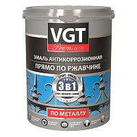 VGT ВД-АК-1179 Профи Эмаль по металлу, антикоррозионная, серая (0,6кг)