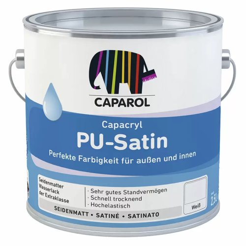 Caparol Capacryl PU Satin / Капарол эмаль полиуретановая, шелковисто матовая