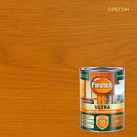 PINOTEX ULTRA лазурь защитная влагостойкая для защиты древесины до 10 лет орегон (0,9л) new