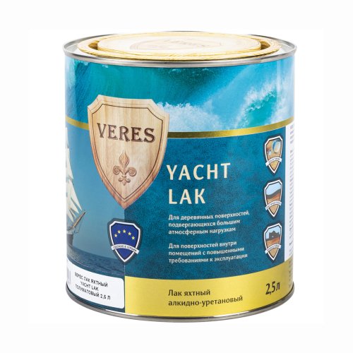 Лак яхтный Veres Yacht Lak, глянцевый, 0,75 л