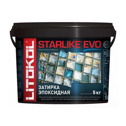 Litokol Starlike Evo / Литокол затирка двухкомпонентная эпоксидная