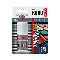 Эмаль ремонтная для металлочерепицы Kudo KU-7RAL3005, с кисточкой, 15 мл, винно-красная