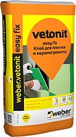 VETONIT EASY FIX+ клей плиточный, для наружных и внутренних работ (25кг)