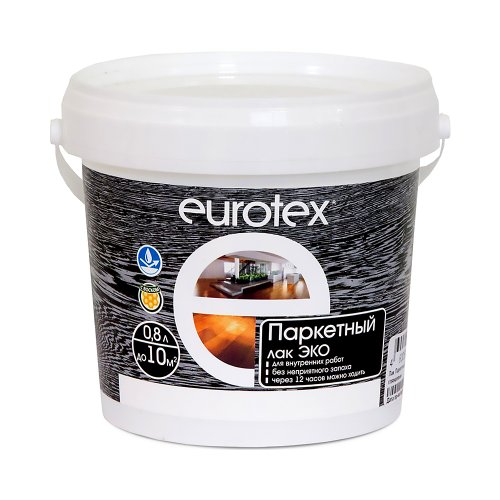 Лак паркетный Eurotex Эко, полуматовый, 2,2 л
