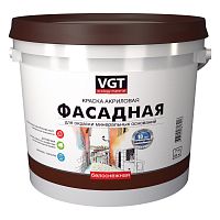 VGT / ВГТ ВД-АК-1180 БЕЛОСНЕЖНАЯ ФАСАДНАЯ краска акриловая, долговечная
