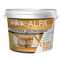 Декоративная штукатурка для внутренних и наружных работ Alpa Crepi Deco