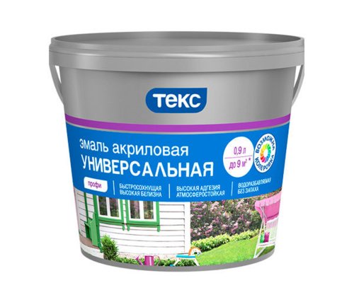 Текс Профи акриловая эмаль матовая универсальная