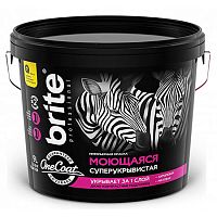 Brite Professional One Coat / Брайт краска для стен моющаяся высокоукрывистая