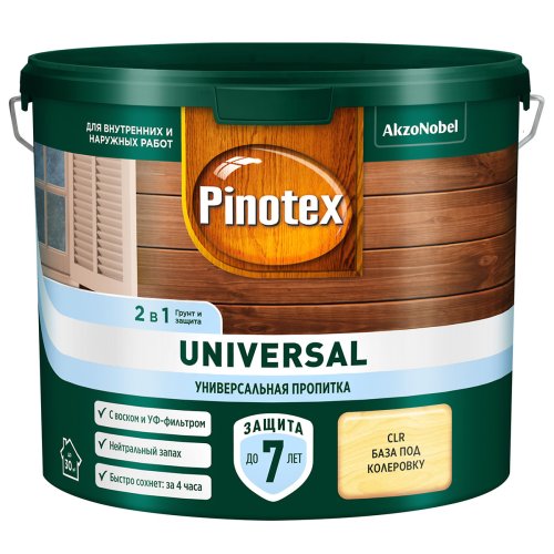 Pinotex Universal пропитка 2 в 1 фото 3