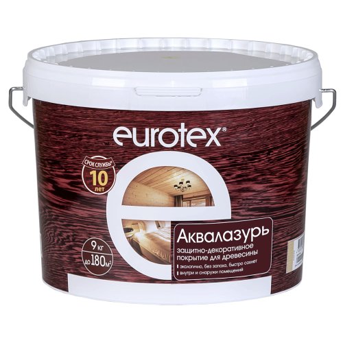 Eurotex / Евротекс Аквалазурь лак защитно-декор. для дерева акриловый лессирующий фото 10