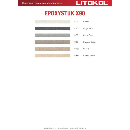 Litokol Epoxystuk X90 / Литокол состав двухкомпонентный кислотостойкий, эпоксидный фото 2