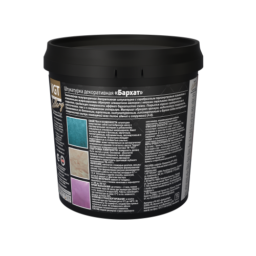 VGT GALLERY / ВГТ БАРХАТ декоративная штукатурка с серебристым пигментом фото 2