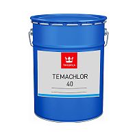 Tikkurila Temachlor 40 / Тиккурила Темахлор 40  полуглянцевая краска хлоркаучуковая однокомпонентная