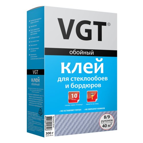VGT / ВГТ клей для стеклообоев и бордюров сухой