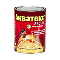Акватекс-Экстра защитно-декоративное покрытие для древесины алкидное полуглянцевое