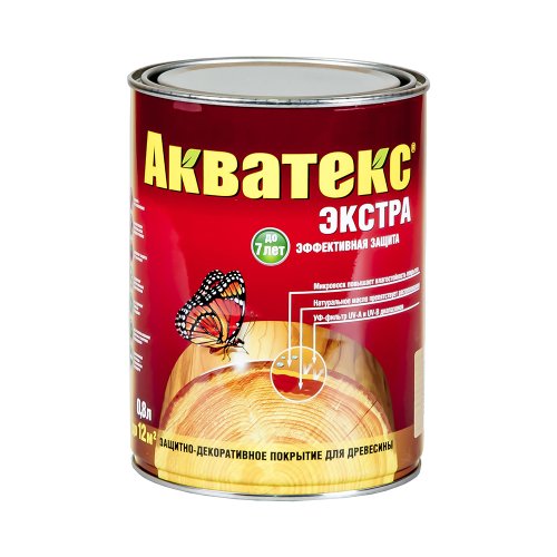 Акватекс-Экстра защитно-декоративное покрытие для древесины алкидное полуглянцевое