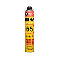 Пена монтажная профессиональная Masterteks 65 PRO, всесезонная, 825 мл
