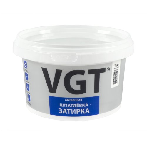 VGT / ВГТ ШПАТЛЕВКА ЗАТИРКА акриловая, водостойкая